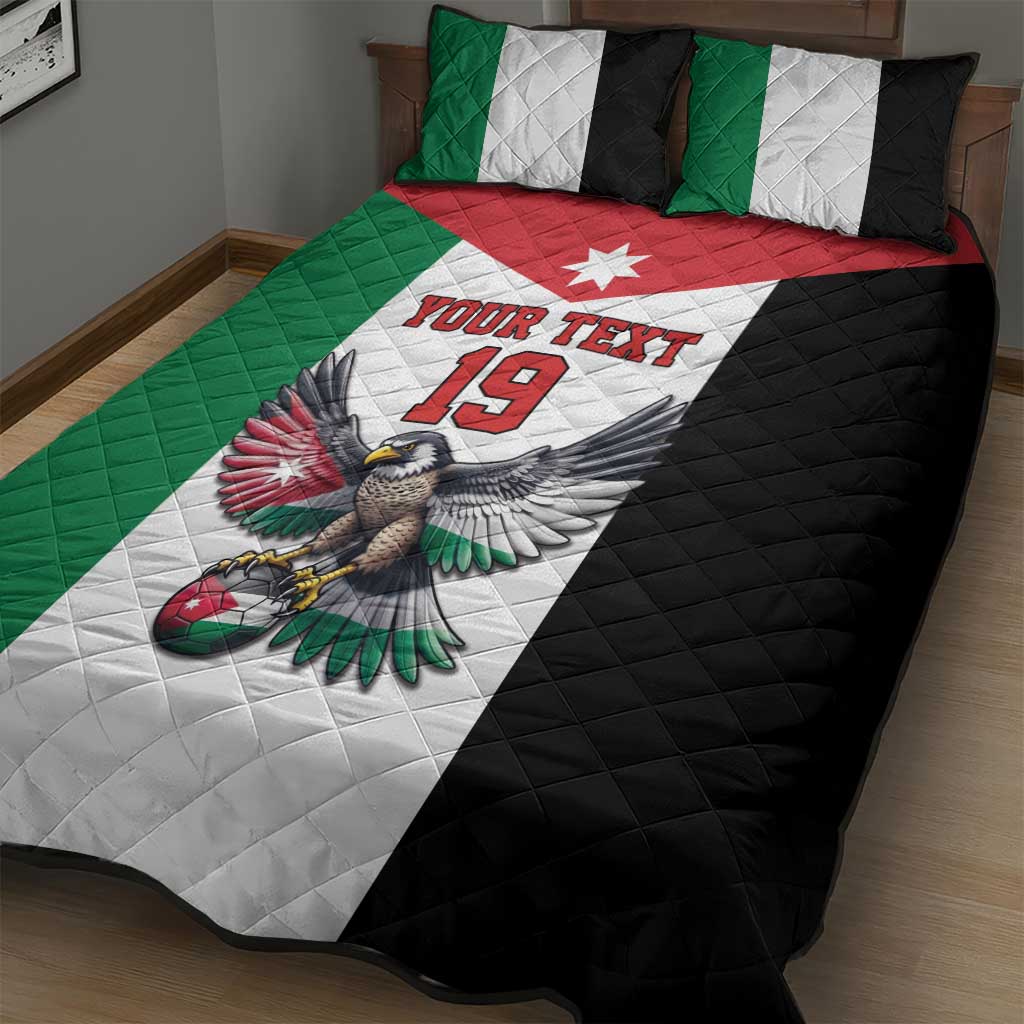 Custom World Football 2026 Jordan Quilt Bed Set Eagle Rising Road To Champion - Wonder Print Shop
