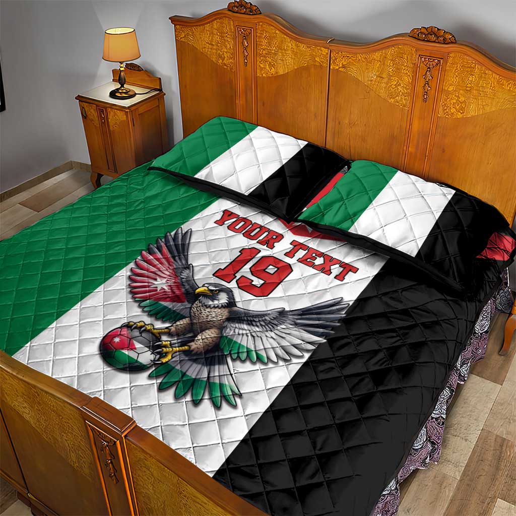 Custom World Football 2026 Jordan Quilt Bed Set Eagle Rising Road To Champion - Wonder Print Shop
