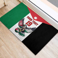 Custom World Football 2026 Jordan Rubber Doormat Eagle Rising Road To Champion - Wonder Print Shop