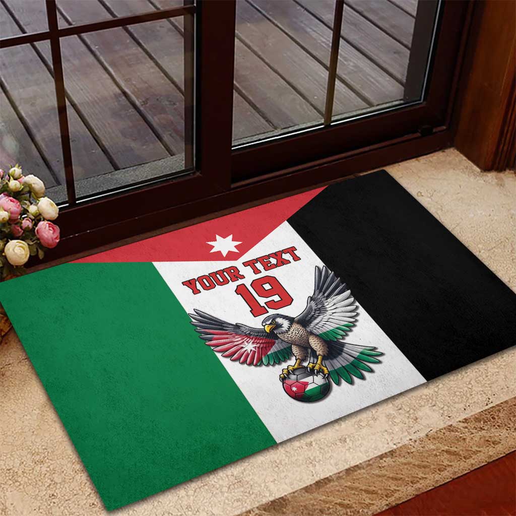Custom World Football 2026 Jordan Rubber Doormat Eagle Rising Road To Champion - Wonder Print Shop