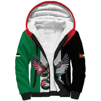 Custom World Football 2026 Jordan Sherpa Hoodie Eagle Rising Road To Champion - Wonder Print Shop