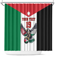Custom World Football 2026 Jordan Shower Curtain Eagle Rising Road To Champion - Wonder Print Shop