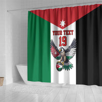 Custom World Football 2026 Jordan Shower Curtain Eagle Rising Road To Champion - Wonder Print Shop