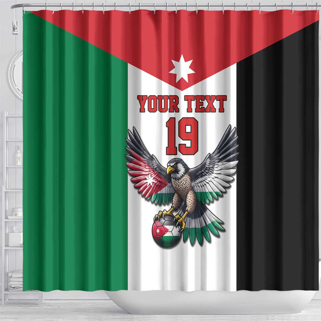 Custom World Football 2026 Jordan Shower Curtain Eagle Rising Road To Champion - Wonder Print Shop