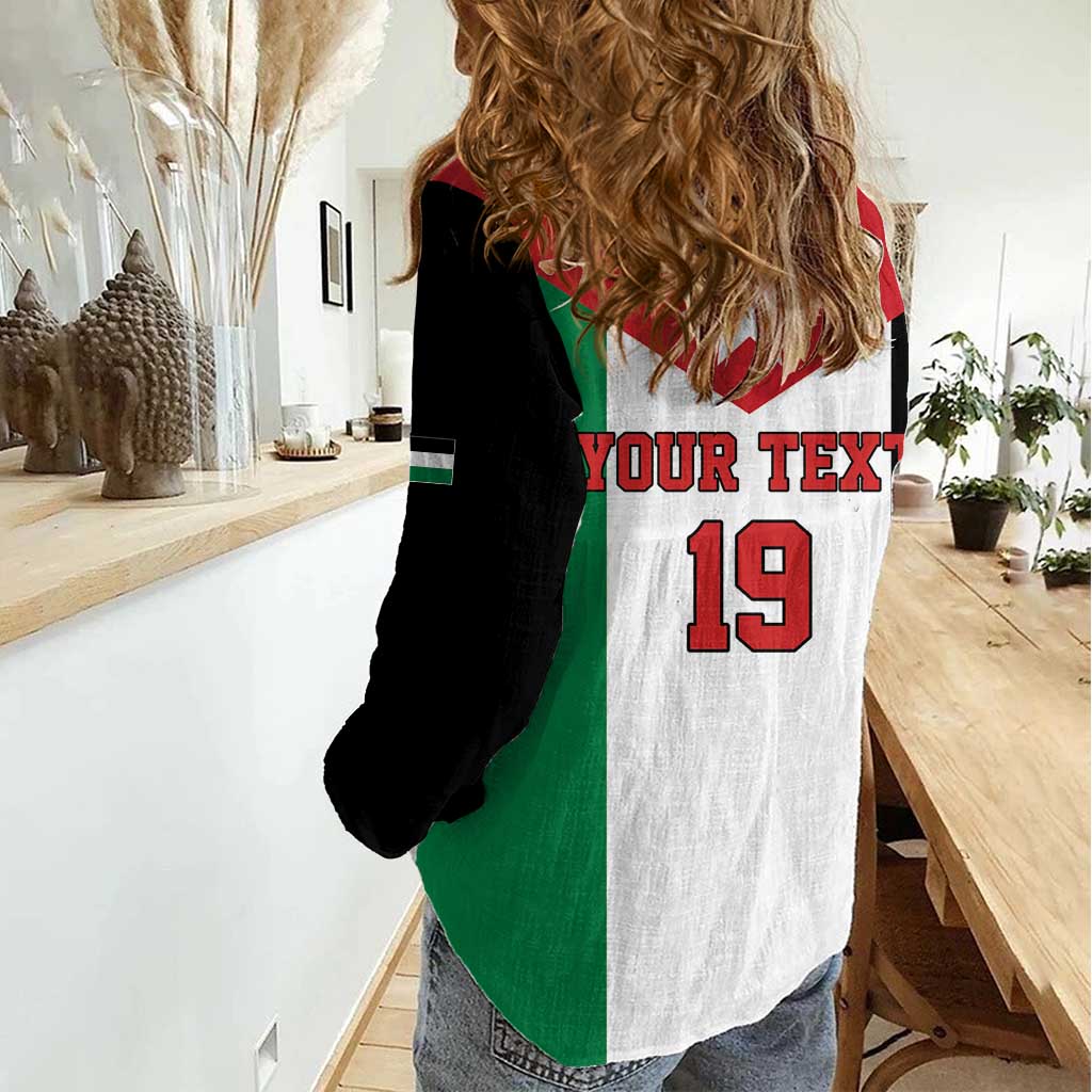 Custom World Football 2026 Jordan Women Casual Shirt Eagle Rising Road To Champion - Wonder Print Shop