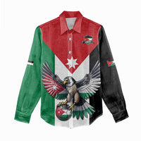 Custom World Football 2026 Jordan Women Casual Shirt Eagle Rising Road To Champion - Wonder Print Shop
