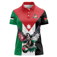 Custom World Football 2026 Jordan Women Polo Shirt Eagle Rising Road To Champion - Wonder Print Shop