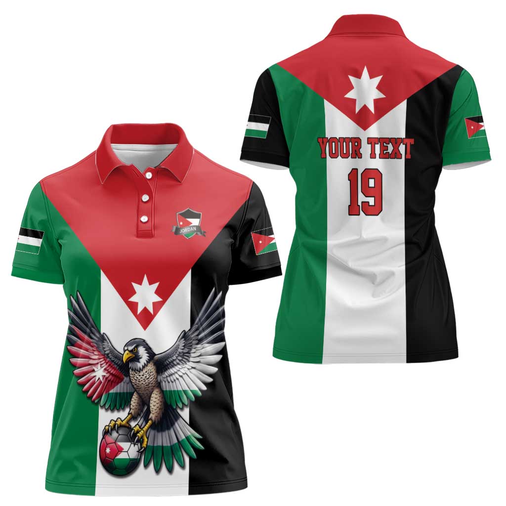 Custom World Football 2026 Jordan Women Polo Shirt Eagle Rising Road To Champion - Wonder Print Shop