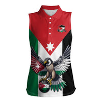 Custom World Football 2026 Jordan Women Sleeveless Polo Shirt Eagle Rising Road To Champion - Wonder Print Shop