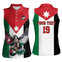 Custom World Football 2026 Jordan Women Sleeveless Polo Shirt Eagle Rising Road To Champion - Wonder Print Shop