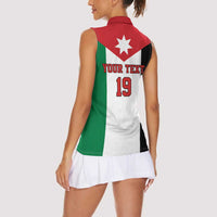 Custom World Football 2026 Jordan Women Sleeveless Polo Shirt Eagle Rising Road To Champion - Wonder Print Shop