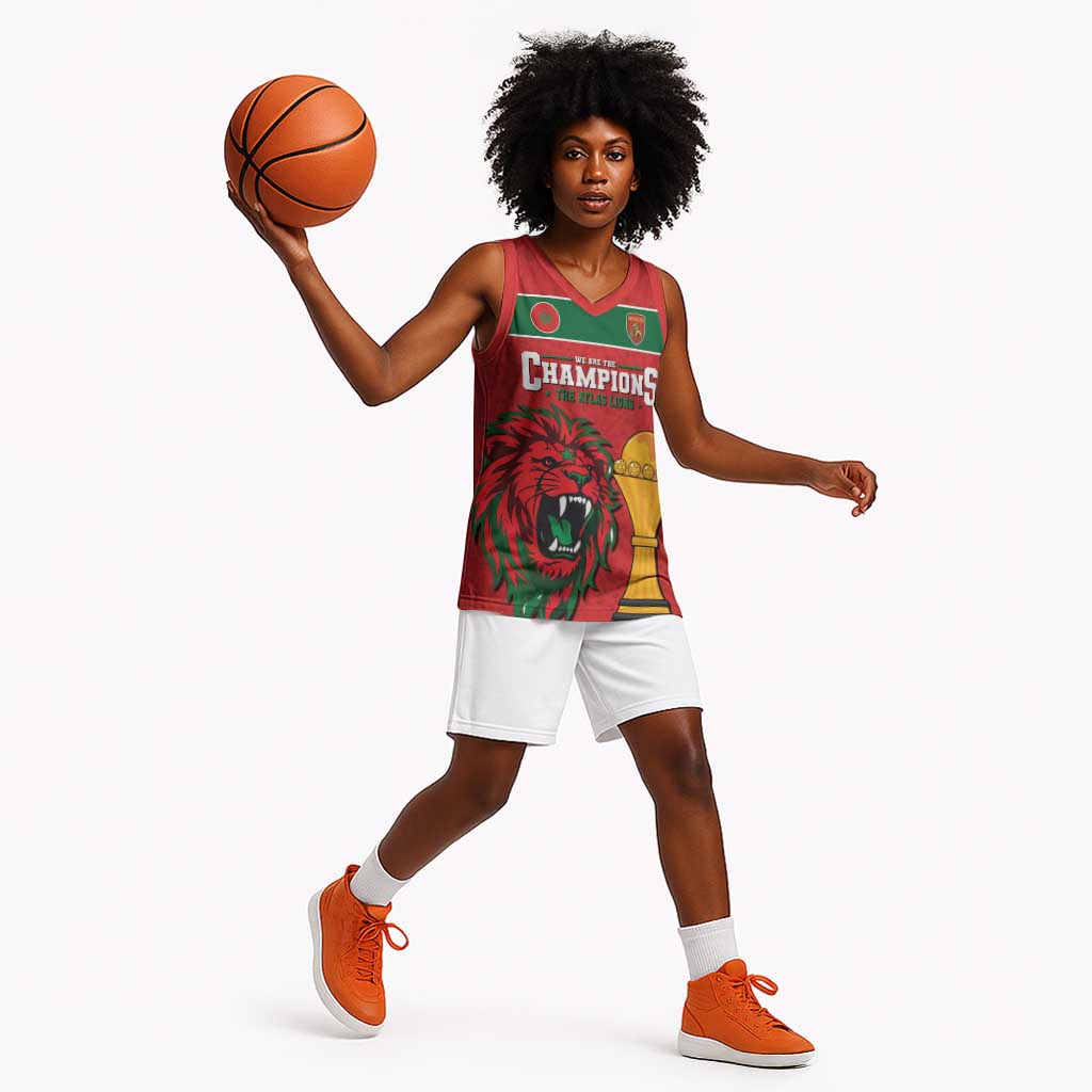 Morocco Champions Football Custom Basketball Jersey Atlas Lions Rise