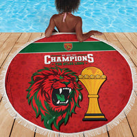 Morocco Champions Football Beach Blanket Atlas Lions Rise
