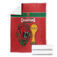 Morocco Champions Football Blanket Atlas Lions Rise