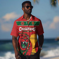 Morocco Champions Football Custom Hawaiian Shirt Atlas Lions Rise