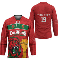 Morocco Champions Football Custom Hockey Jersey Atlas Lions Rise