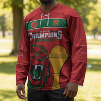 Morocco Champions Football Custom Hockey Jersey Atlas Lions Rise