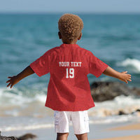 Morocco Champions Football Custom Kid Hawaiian Shirt Atlas Lions Rise