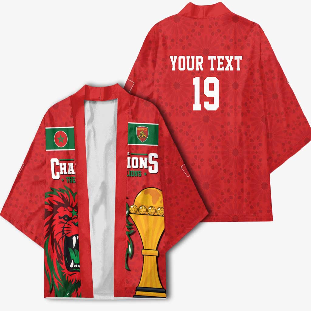 Morocco Champions Football Custom Kimono Atlas Lions Rise