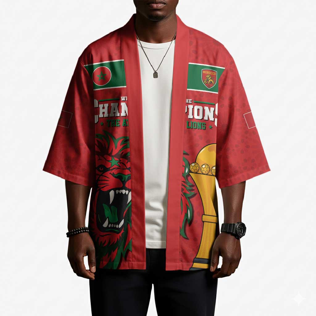 Morocco Champions Football Custom Kimono Atlas Lions Rise