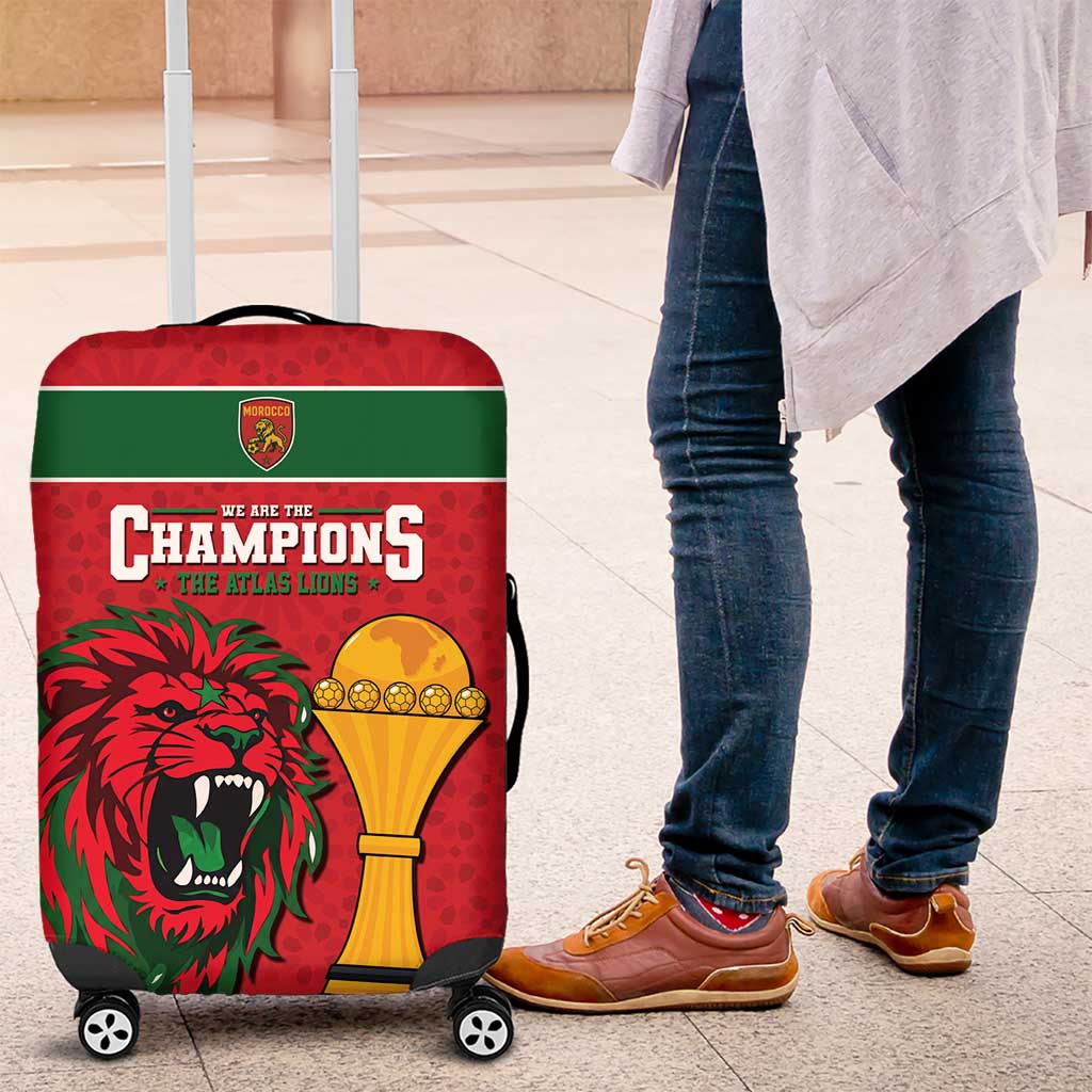 Morocco Champions Football Luggage Cover Atlas Lions Rise