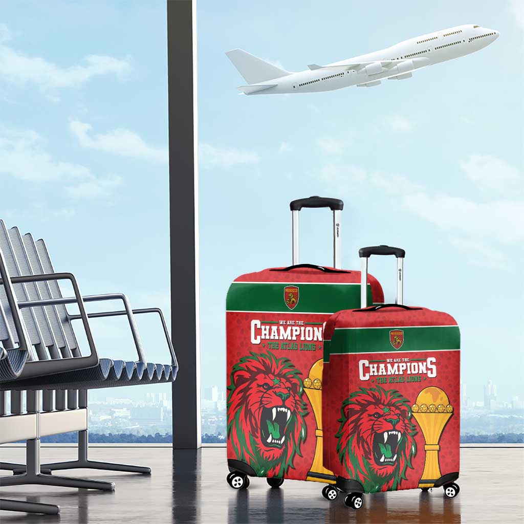Morocco Champions Football Luggage Cover Atlas Lions Rise
