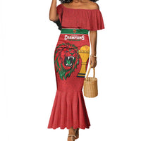 Morocco Champions Football Custom Mermaid Dress Atlas Lions Rise