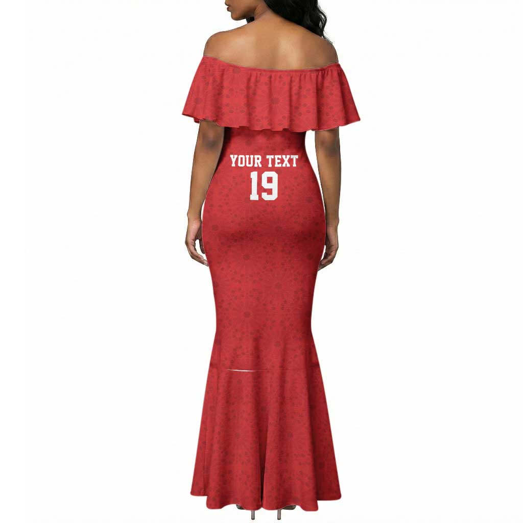 Morocco Champions Football Custom Mermaid Dress Atlas Lions Rise