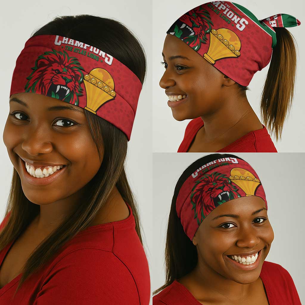 Morocco Champions Football Neck Gaiter Atlas Lions Rise