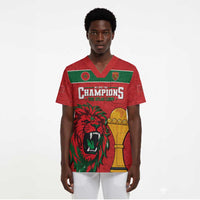 Morocco Champions Football Custom Scrub Top Atlas Lions Rise