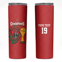 Morocco Champions Football Custom Skinny Tumbler Atlas Lions Rise
