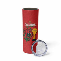 Morocco Champions Football Custom Skinny Tumbler Atlas Lions Rise