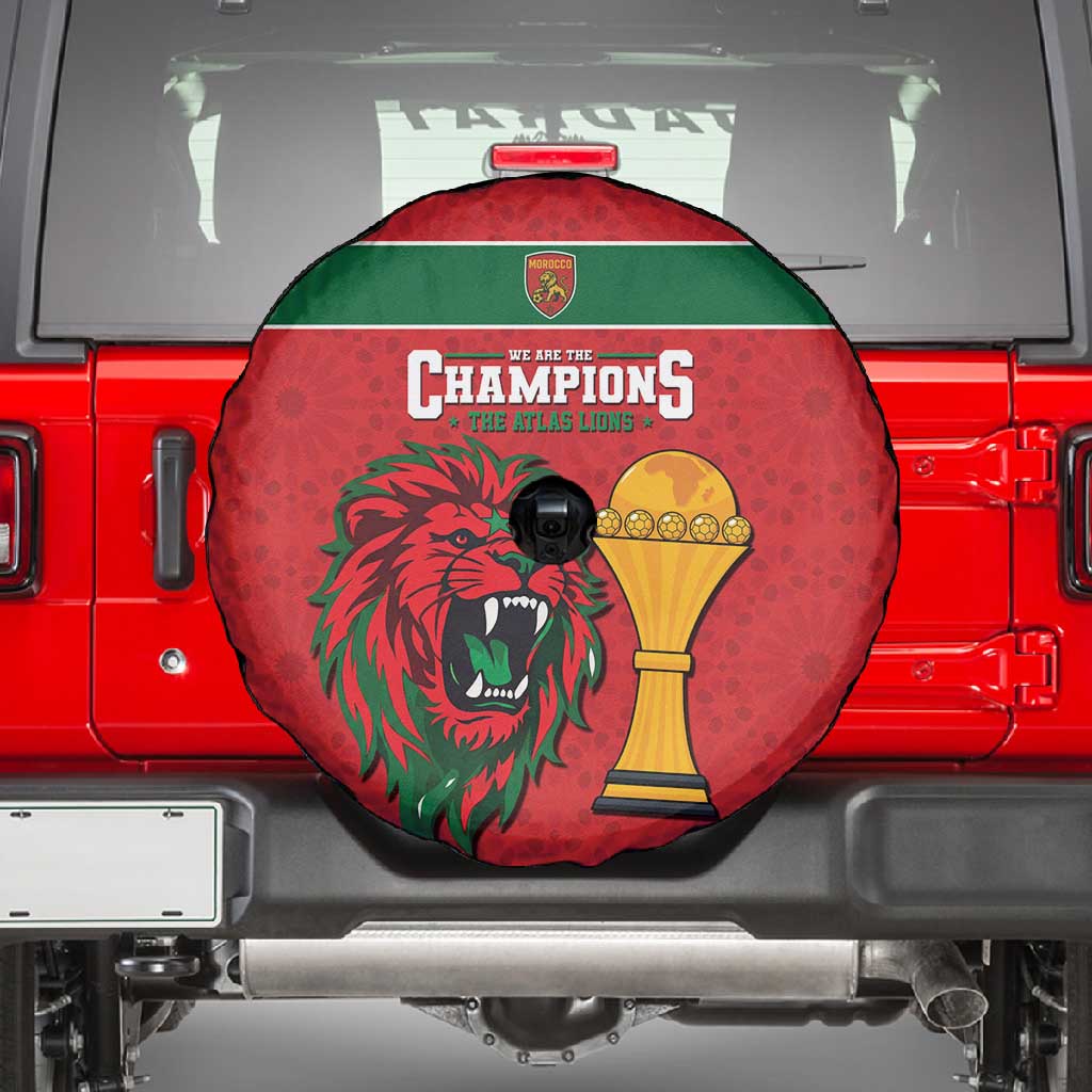 Morocco Champions Football Spare Tire Cover Atlas Lions Rise