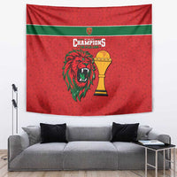 Morocco Champions Football Tapestry Atlas Lions Rise