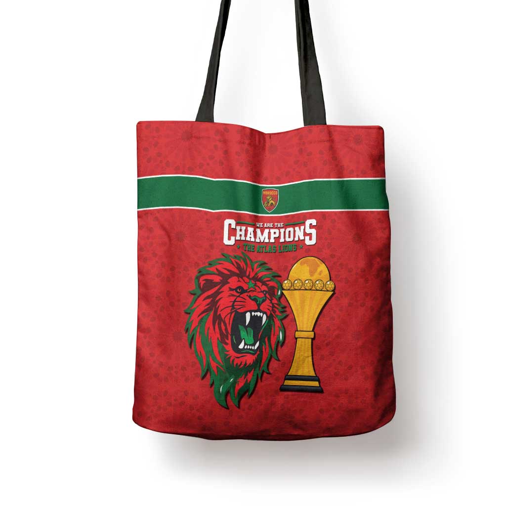 Morocco Champions Football Tote Bag Atlas Lions Rise