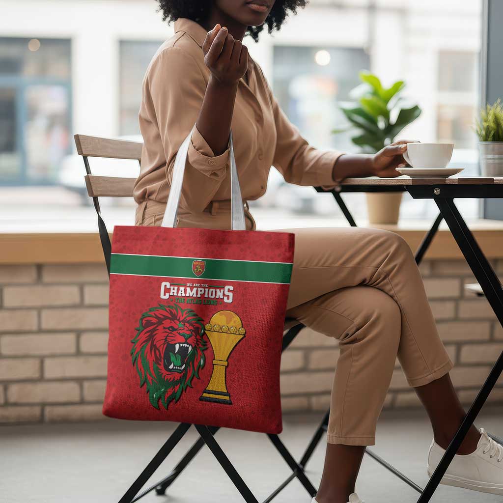 Morocco Champions Football Tote Bag Atlas Lions Rise