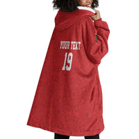 Morocco Champions Football Custom Wearable Blanket Hoodie Atlas Lions Rise