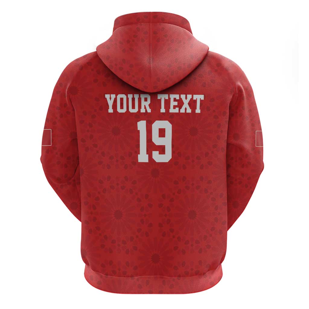 Morocco Champions Football Custom Zip Hoodie Atlas Lions Rise