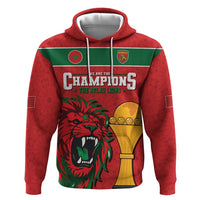 Morocco Champions Football Custom Zip Hoodie Atlas Lions Rise
