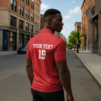 Morocco Champions Football Custom Zipper Polo Shirt Atlas Lions Rise