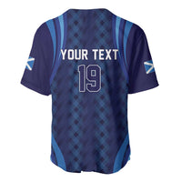 Custom Rugby Scotland Baseball Jersey Highland Cow Mascot Go Scottish