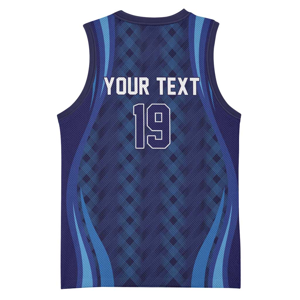 Custom Rugby Scotland Basketball Jersey Highland Cow Mascot Go Scottish