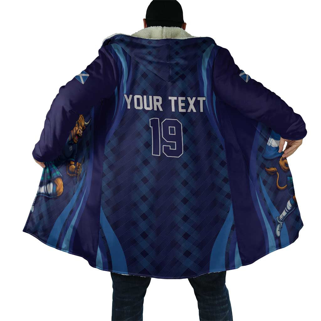 Custom Rugby Scotland Cloak Highland Cow Mascot Go Scottish