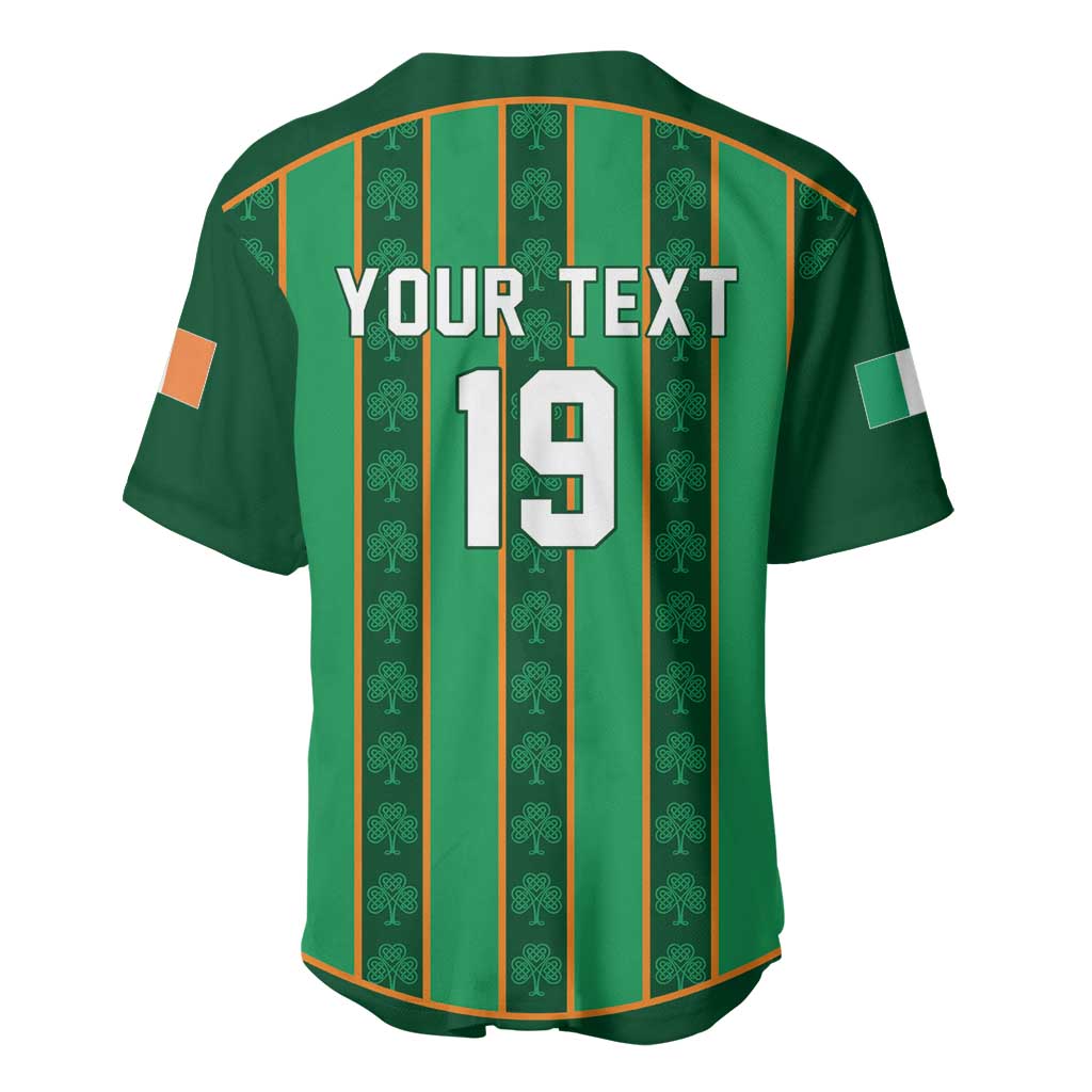 Custom Rugby Ireland Baseball Jersey Irish Lucky Shamrock