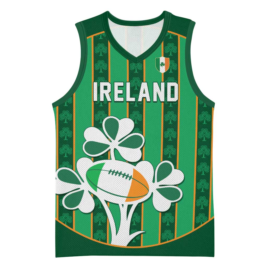 Custom Rugby Ireland Basketball Jersey Irish Lucky Shamrock