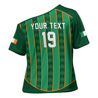 Custom Rugby Ireland Cross Shoulder Shirt Irish Lucky Shamrock