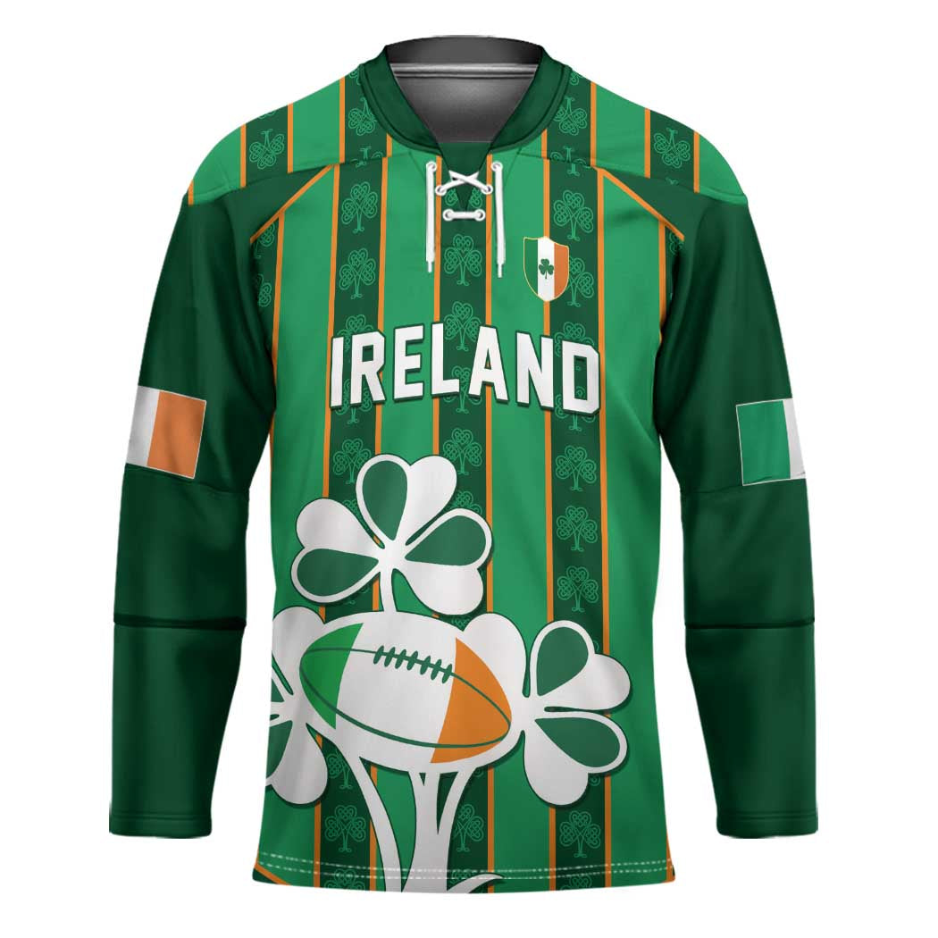 Custom Rugby Ireland Hockey Jersey Irish Lucky Shamrock