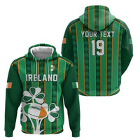 Custom Rugby Ireland Hoodie Irish Lucky Shamrock