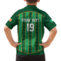 Custom Rugby Ireland Kid Hawaiian Shirt Irish Lucky Shamrock