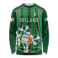 Custom Rugby Ireland Long Sleeve Shirt Irish Lucky Shamrock